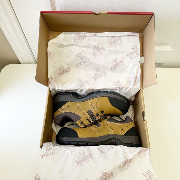 KODIAK Men’s Trail Waterproof Composite Toe Hiker Safety Work Shoe Brown Size 10 - Picture 2 of 14